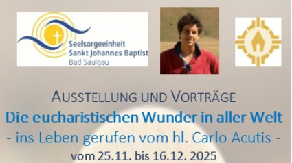 Ausstellung und Vorträge: Die Eucharistischen Wunder in aller Welt