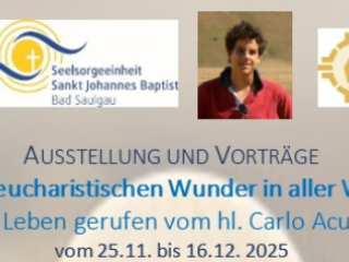Ausstellung und Vorträge: Die Eucharistischen Wunder in aller Welt